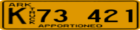 Trailer License Plate